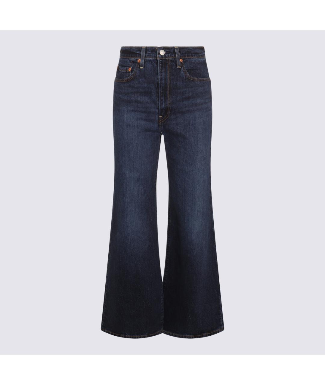 LEVI'S Темно-синие хлопковые джинсы клеш, фото 4