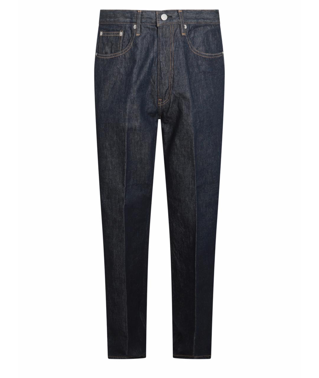 AURALEE Синие хлопковые прямые джинсы, фото 1