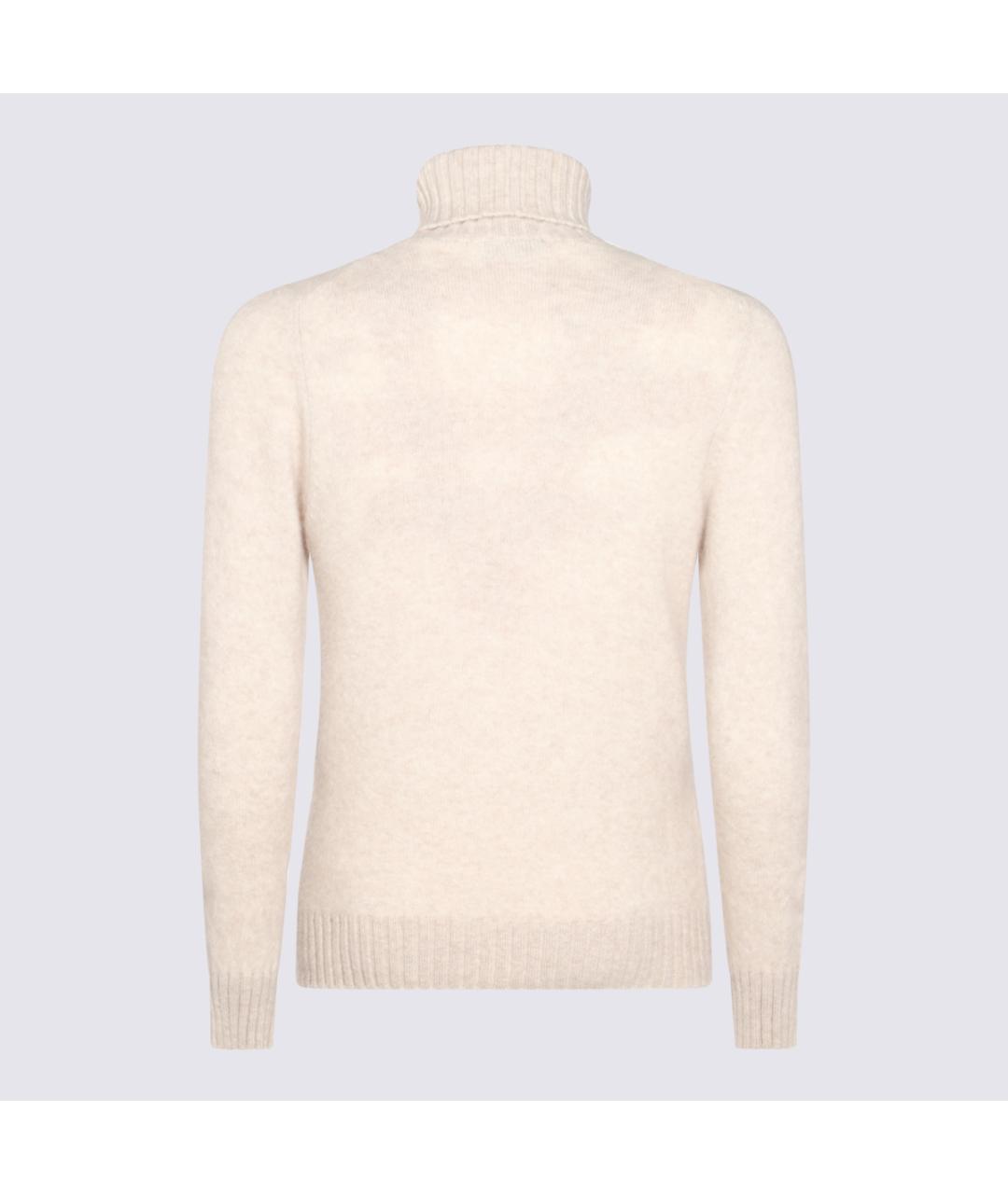 PIACENZA CASHMERE Бежевый шерстяной джемпер / свитер, фото 2