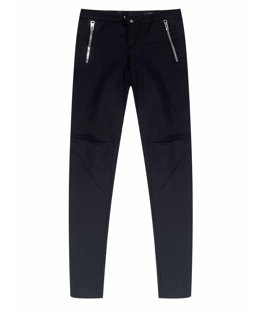 GUCCI Черные хлопко-эластановые брюки узкие, фото 1