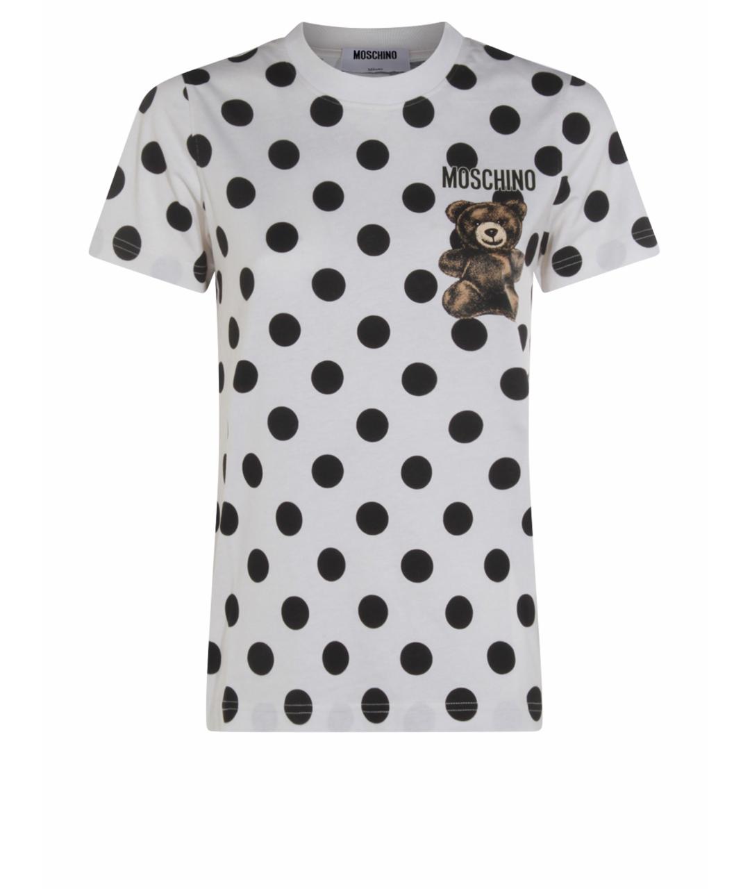 MOSCHINO Мульти хлопковая футболка, фото 1