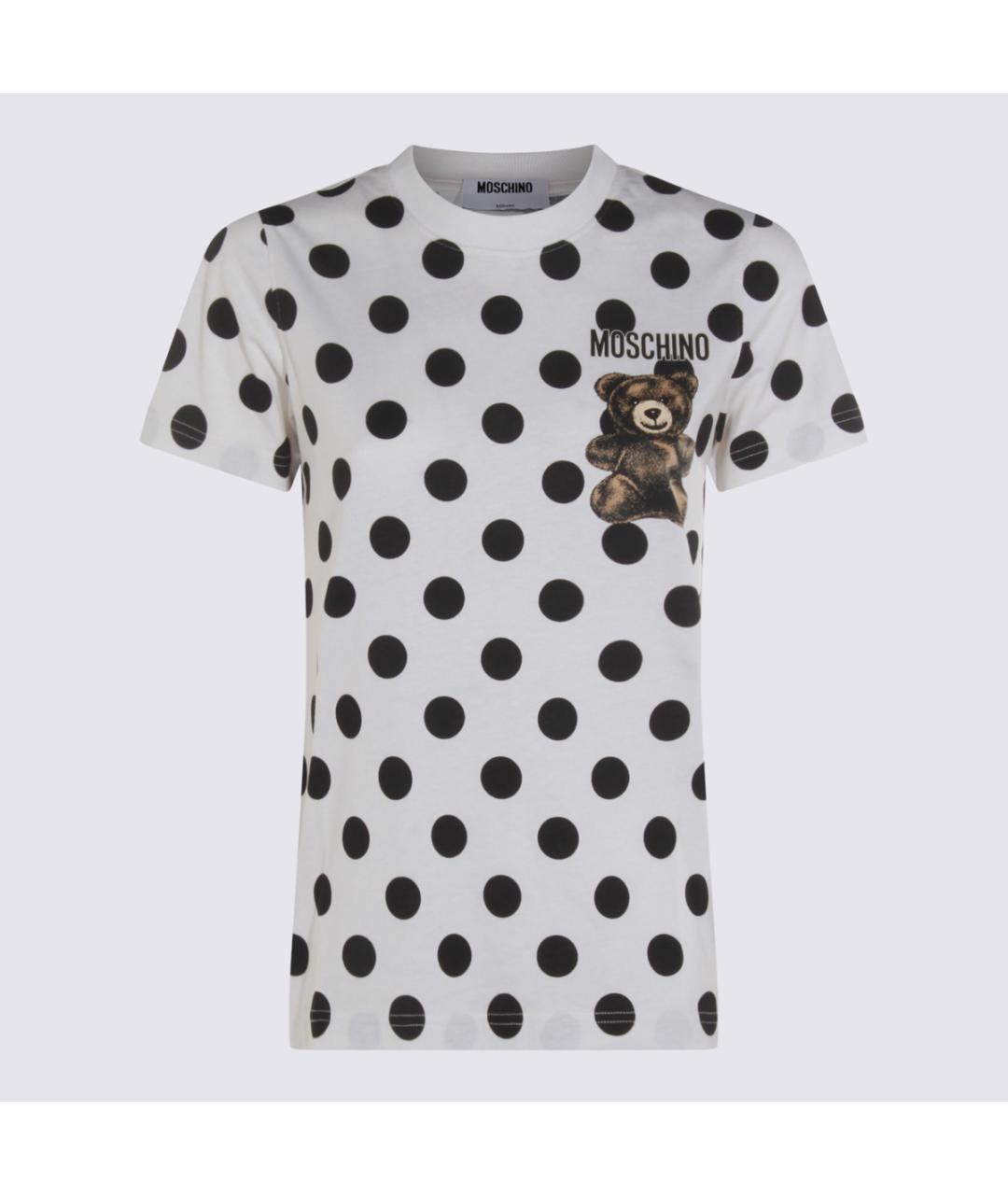 MOSCHINO Мульти хлопковая футболка, фото 4