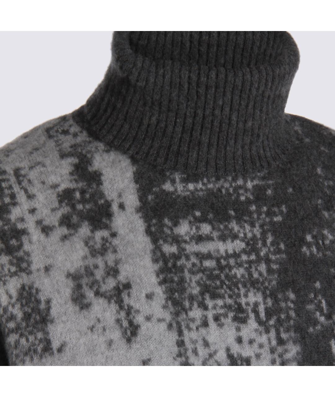 PIACENZA CASHMERE Антрацитовый шерстяной джемпер / свитер, фото 4