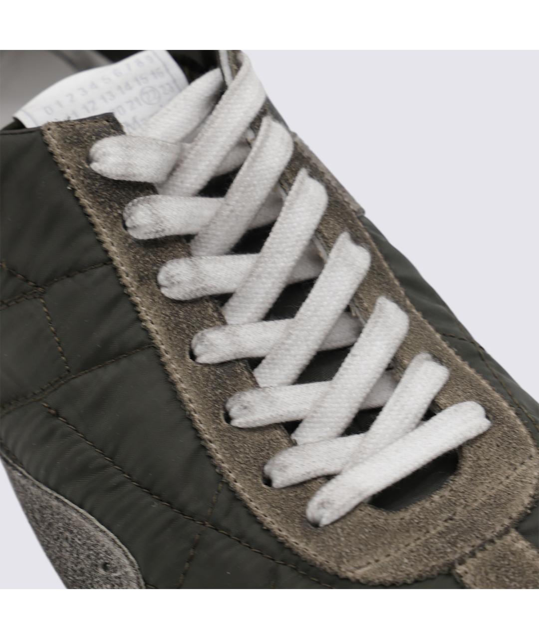 MAISON MARGIELA Коричневые низкие кроссовки / кеды, фото 4