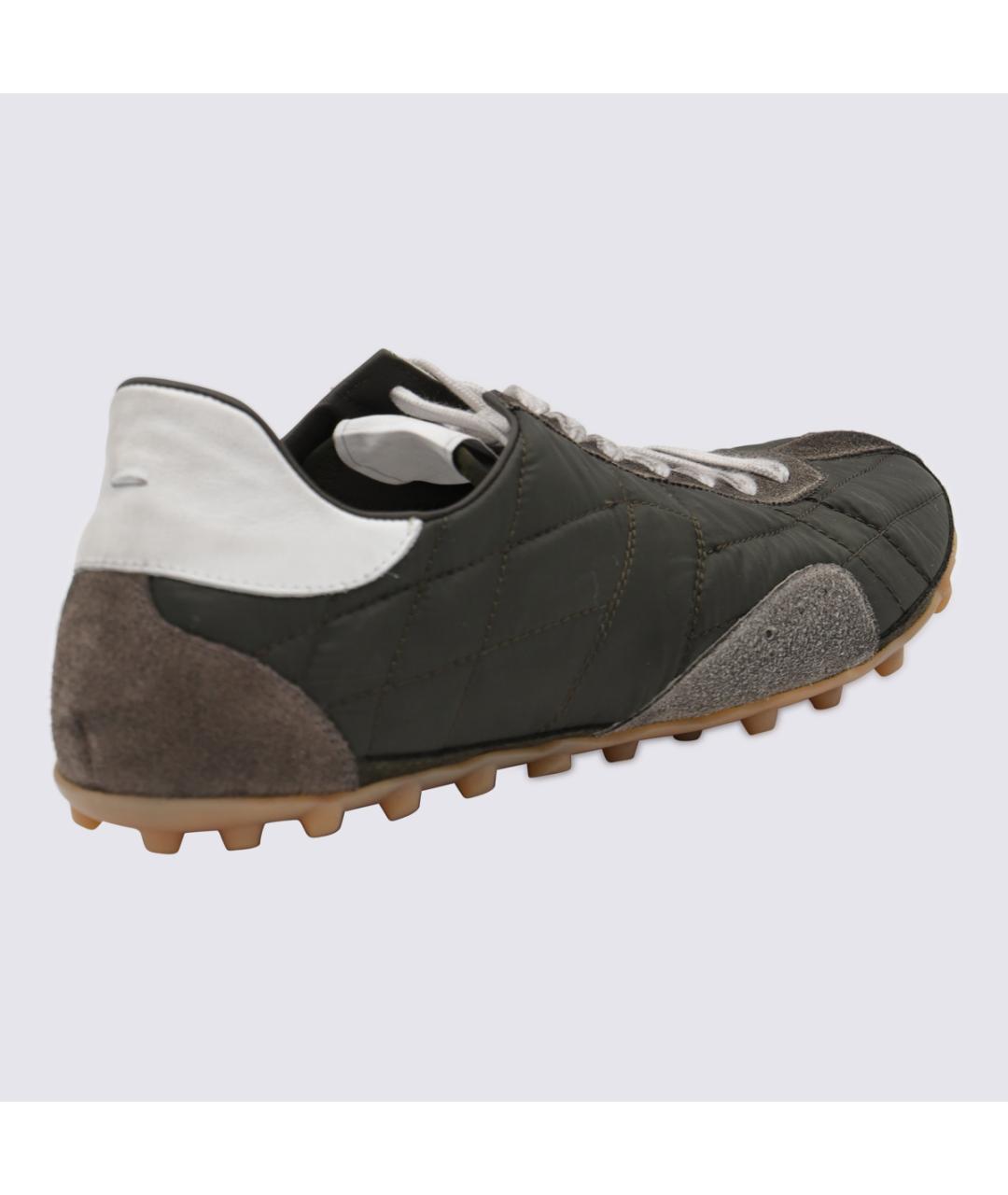 MAISON MARGIELA Коричневые низкие кроссовки / кеды, фото 3