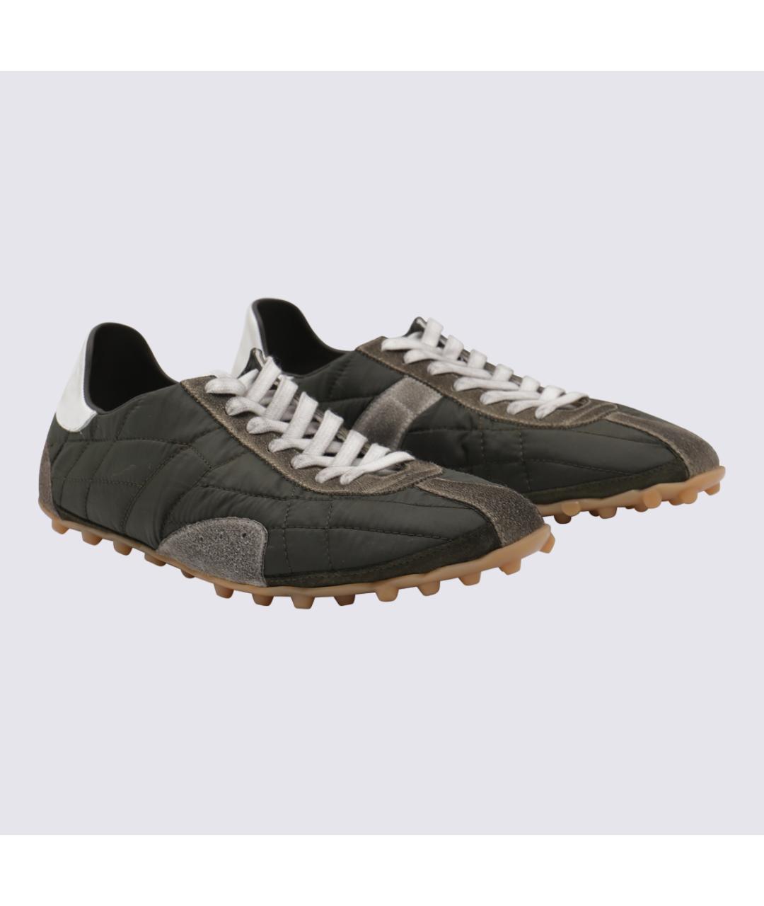 MAISON MARGIELA Коричневые низкие кроссовки / кеды, фото 2