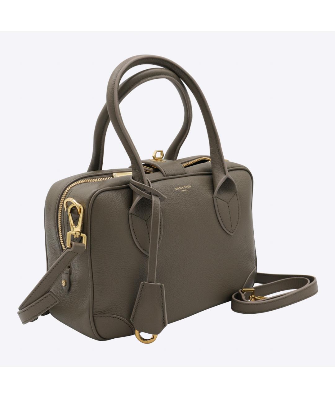 GOLDEN GOOSE DELUXE BRAND Серая кожаная сумка тоут, фото 2