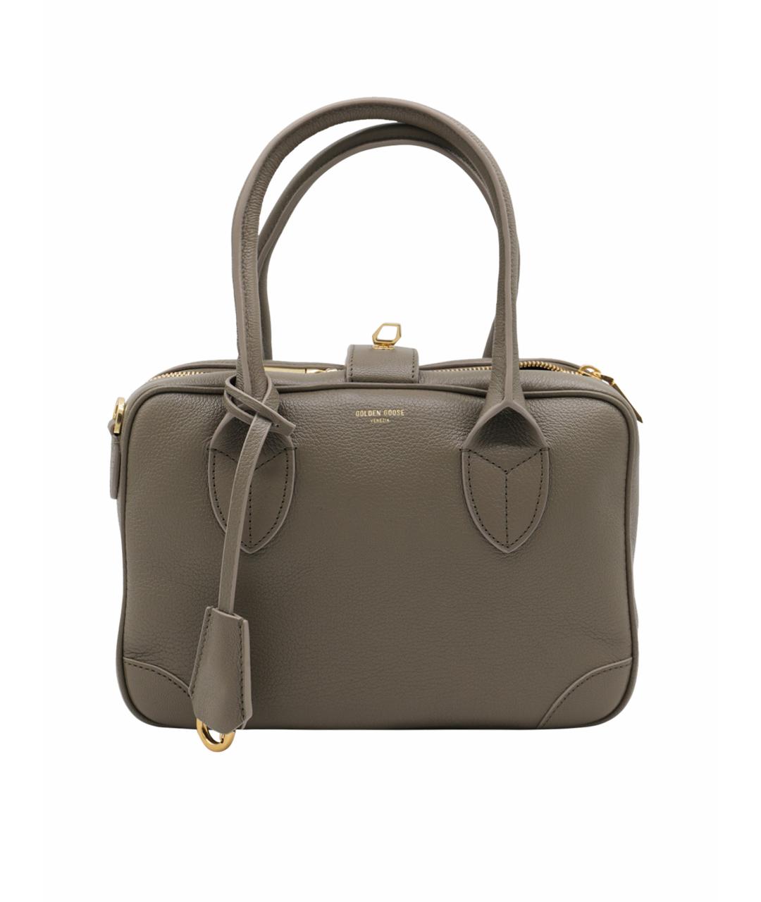 GOLDEN GOOSE DELUXE BRAND Серая кожаная сумка тоут, фото 1