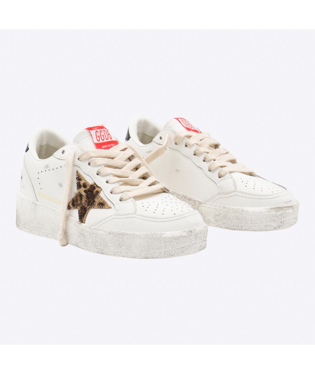 GOLDEN GOOSE DELUXE BRAND Белые кожаные кеды, фото 2