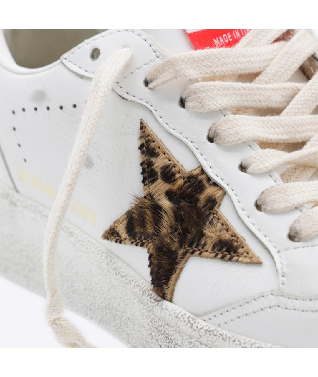 GOLDEN GOOSE DELUXE BRAND Белые кожаные кеды, фото 4