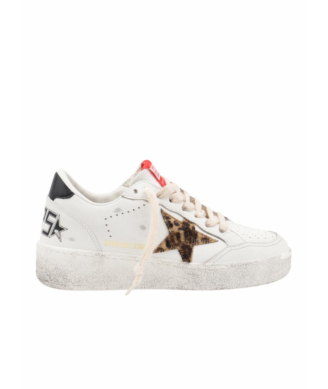 GOLDEN GOOSE DELUXE BRAND Белые кожаные кеды, фото 1