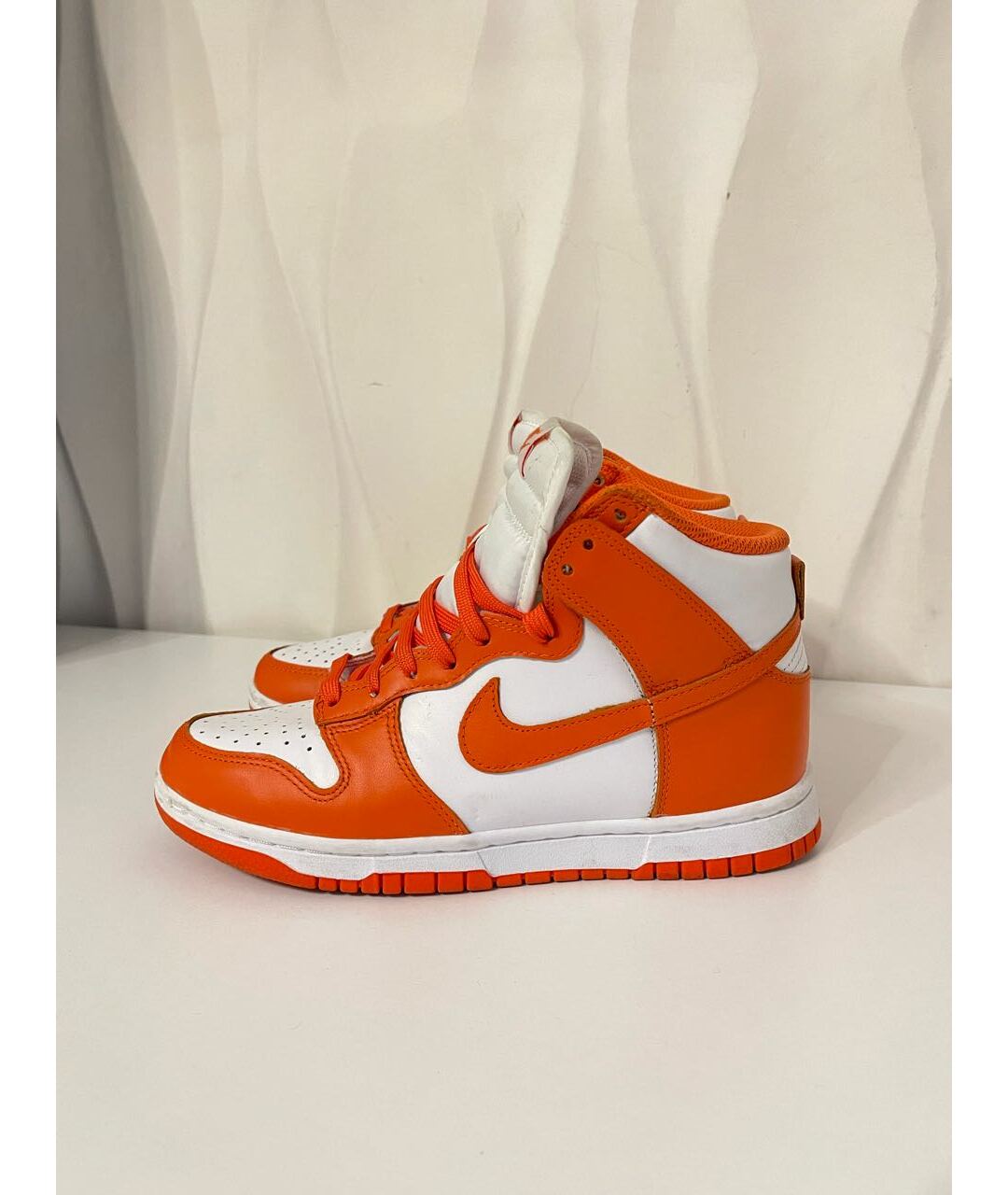 NIKE Оранжевое кожаные кроссовки, фото 8