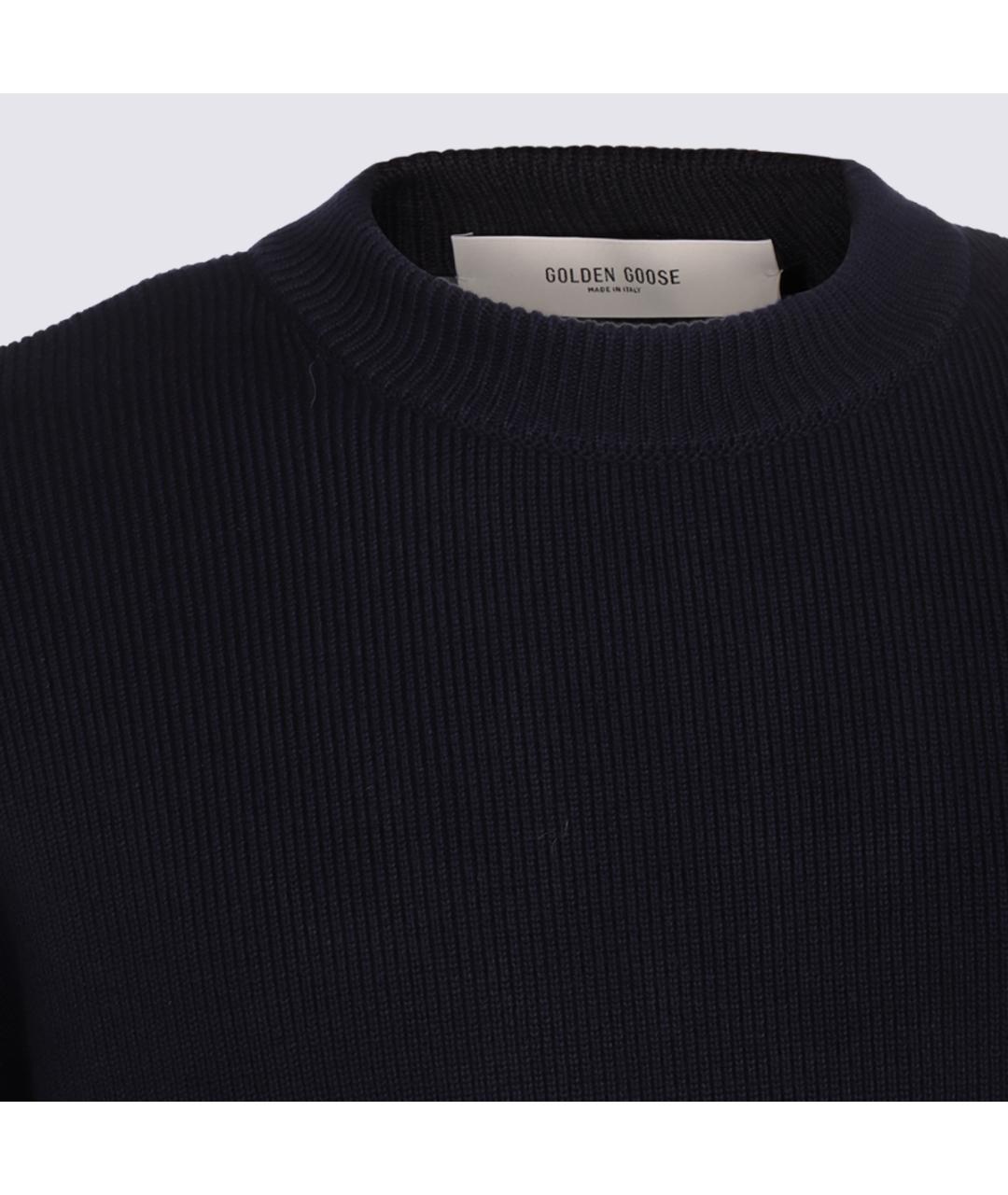GOLDEN GOOSE DELUXE BRAND Синий хлопковый джемпер / свитер, фото 4