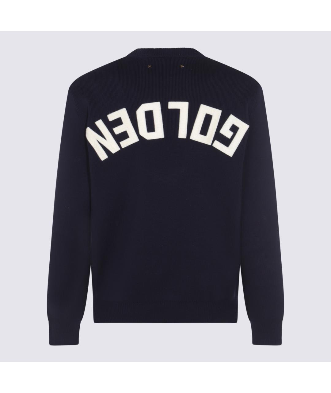 GOLDEN GOOSE DELUXE BRAND Синий хлопковый джемпер / свитер, фото 2