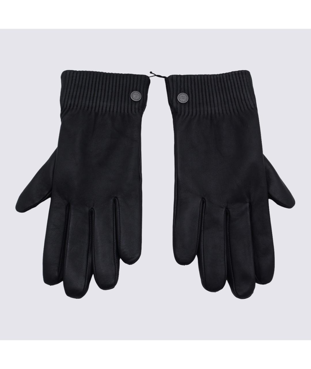 CANADA GOOSE Черные перчатки, фото 3