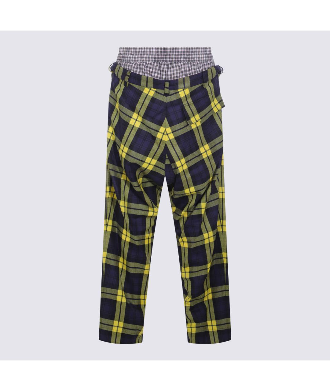 VIVIENNE WESTWOOD Мульти шерстяные повседневные брюки, фото 2