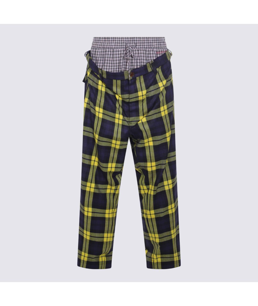 VIVIENNE WESTWOOD Мульти шерстяные повседневные брюки, фото 4