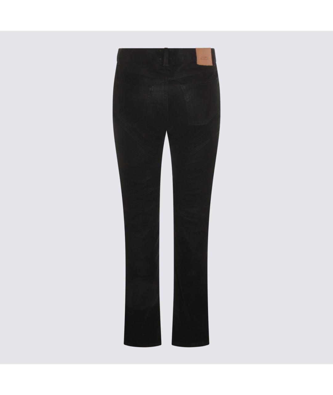 ISABEL MARANT ETOILE Черные полиуретановые брюки узкие, фото 2