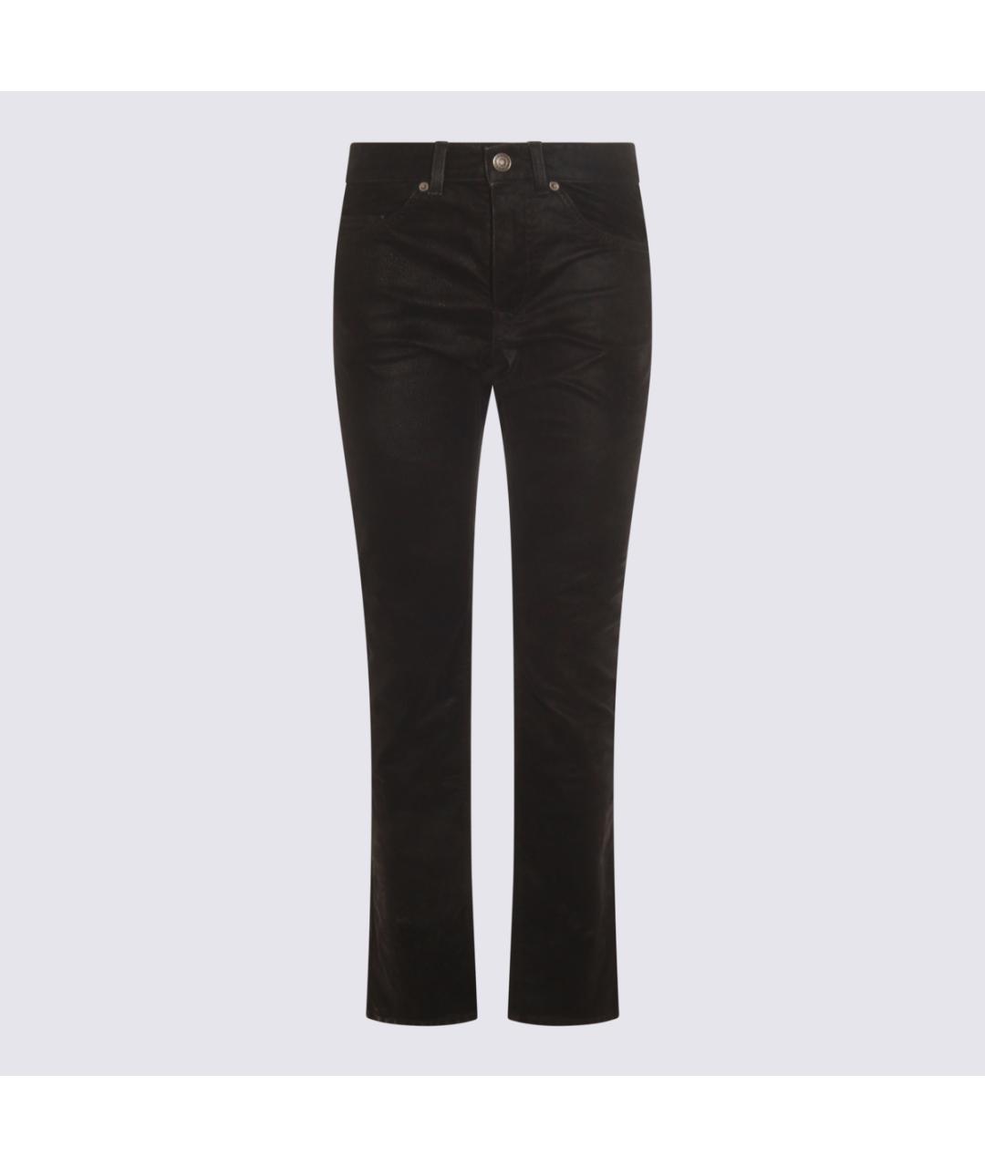 ISABEL MARANT ETOILE Черные полиуретановые брюки узкие, фото 4