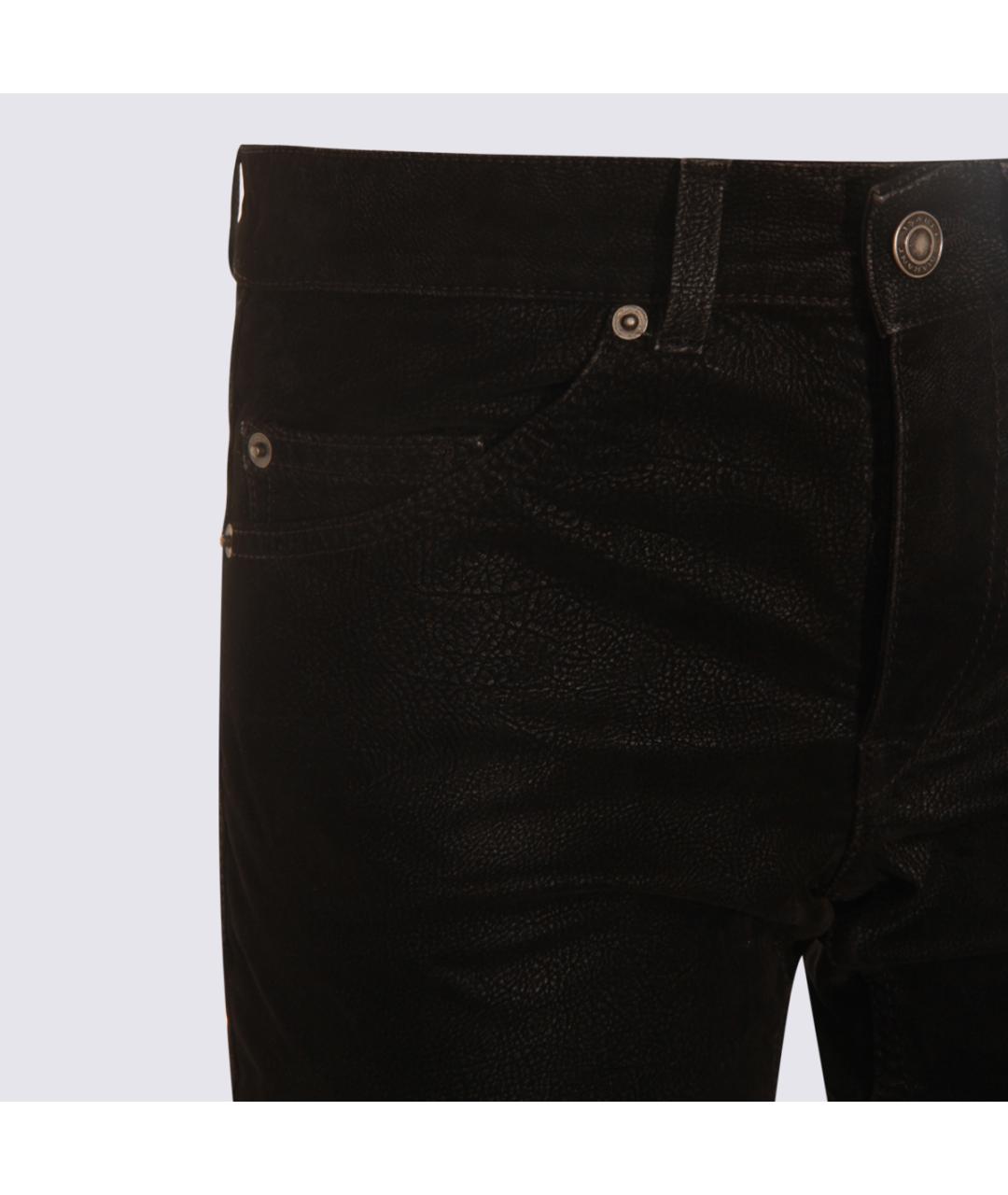 ISABEL MARANT ETOILE Черные полиуретановые брюки узкие, фото 3