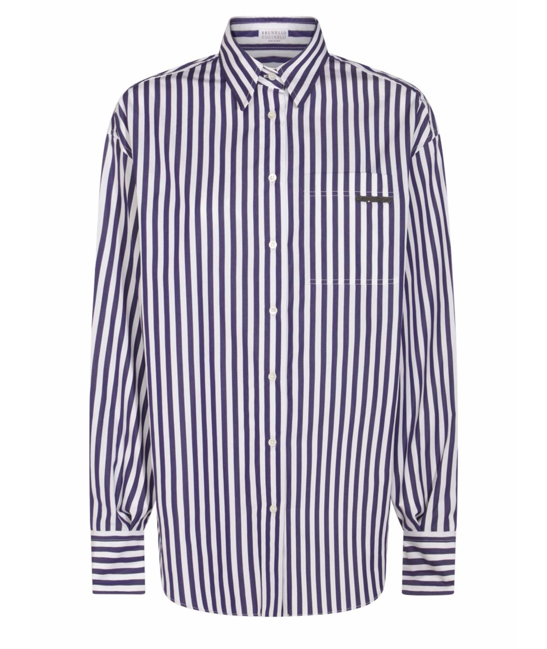 BRUNELLO CUCINELLI Фиолетовая хлопковая рубашка, фото 1
