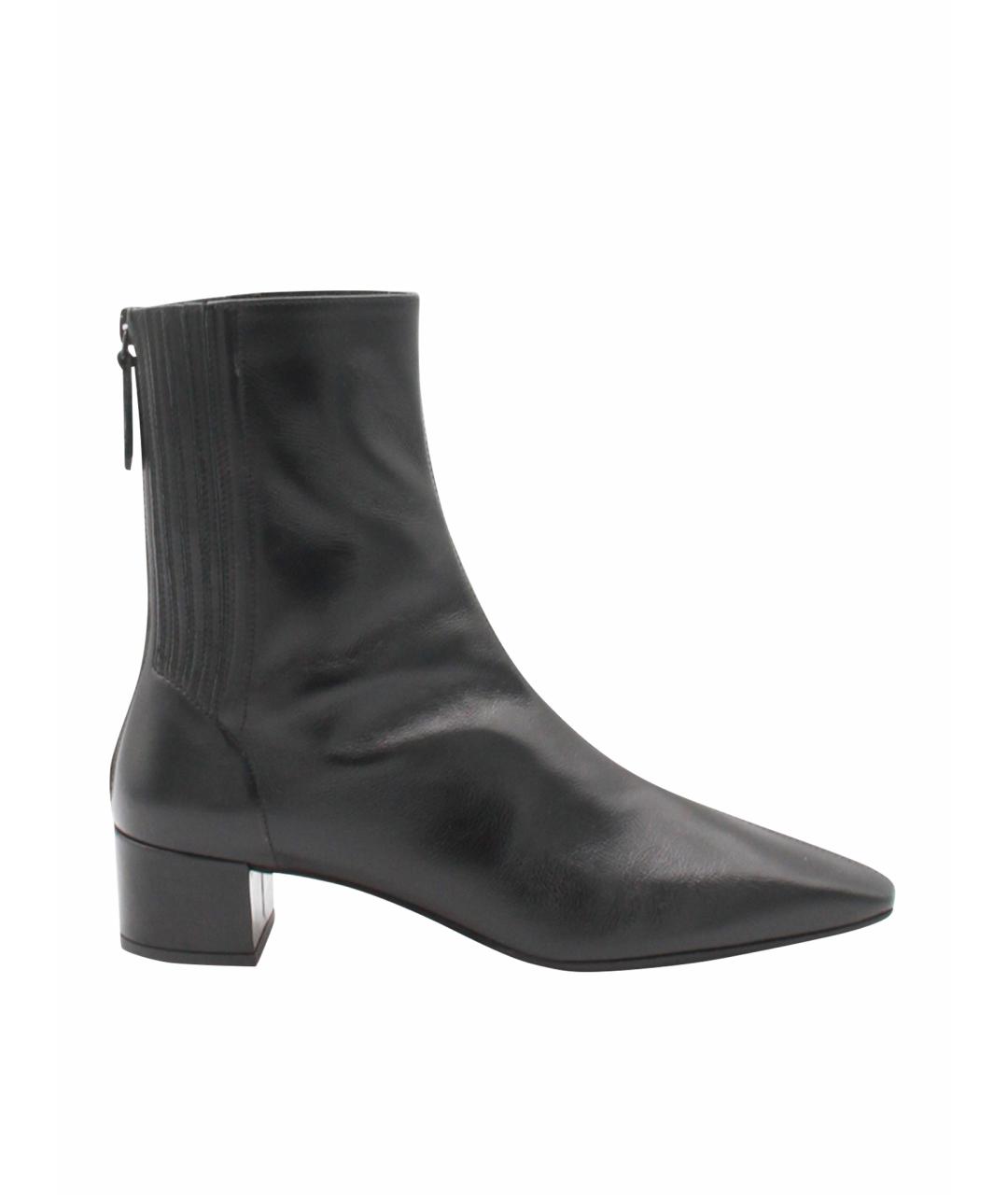 AQUAZZURA Черные кожаные сапоги, фото 1