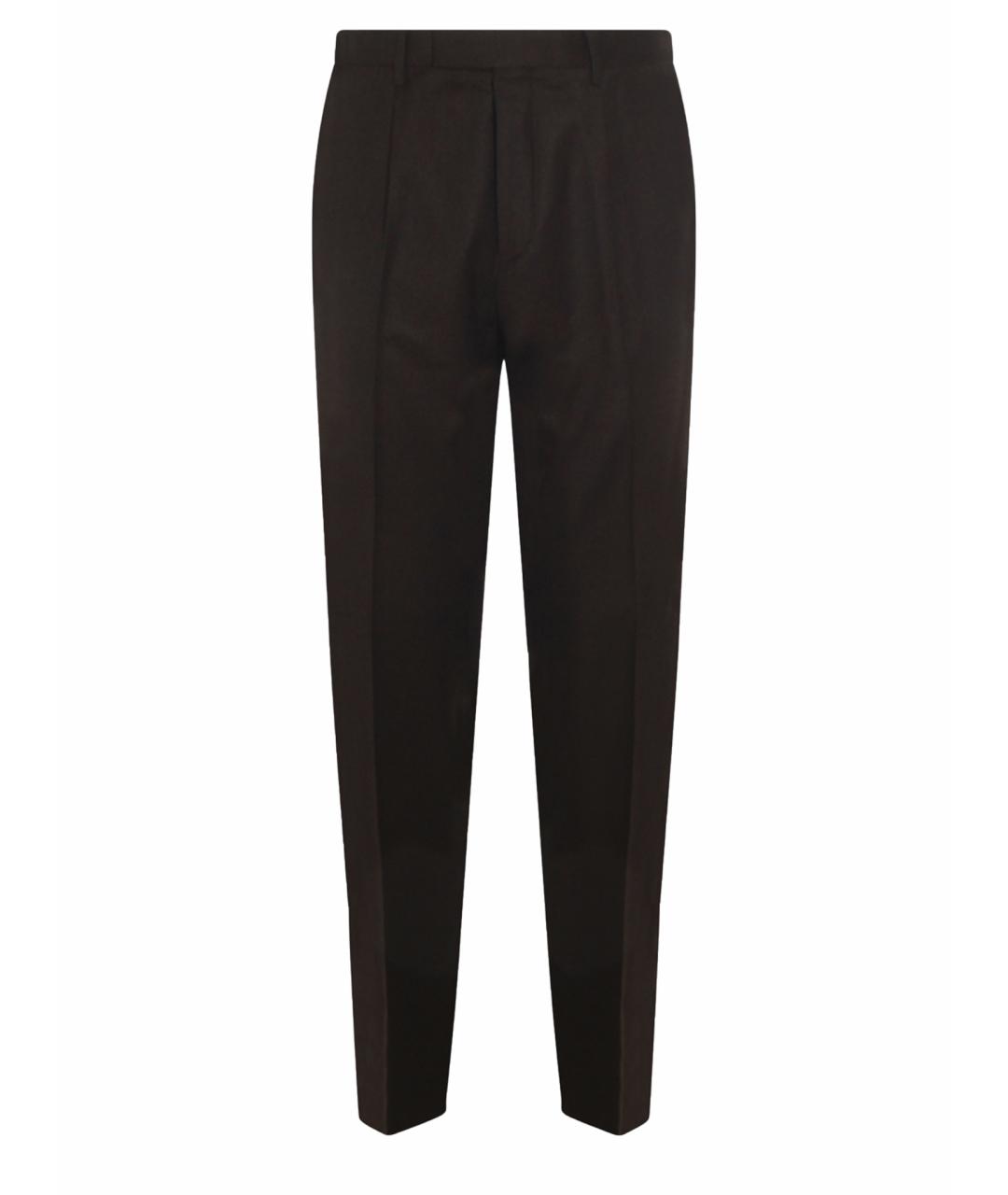 GTA IL PANTALONE Антрацитовые шерстяные классические брюки, фото 1