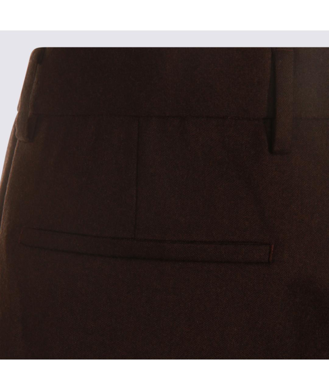 GTA IL PANTALONE Антрацитовые шерстяные классические брюки, фото 4