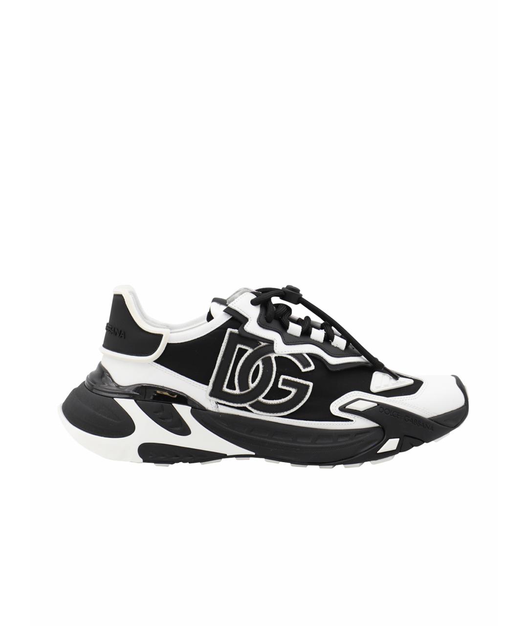 DOLCE&GABBANA Черные низкие кроссовки / кеды, фото 1