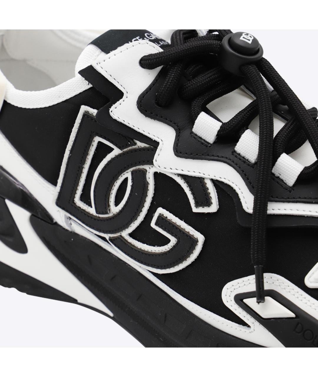 DOLCE&GABBANA Черные низкие кроссовки / кеды, фото 4