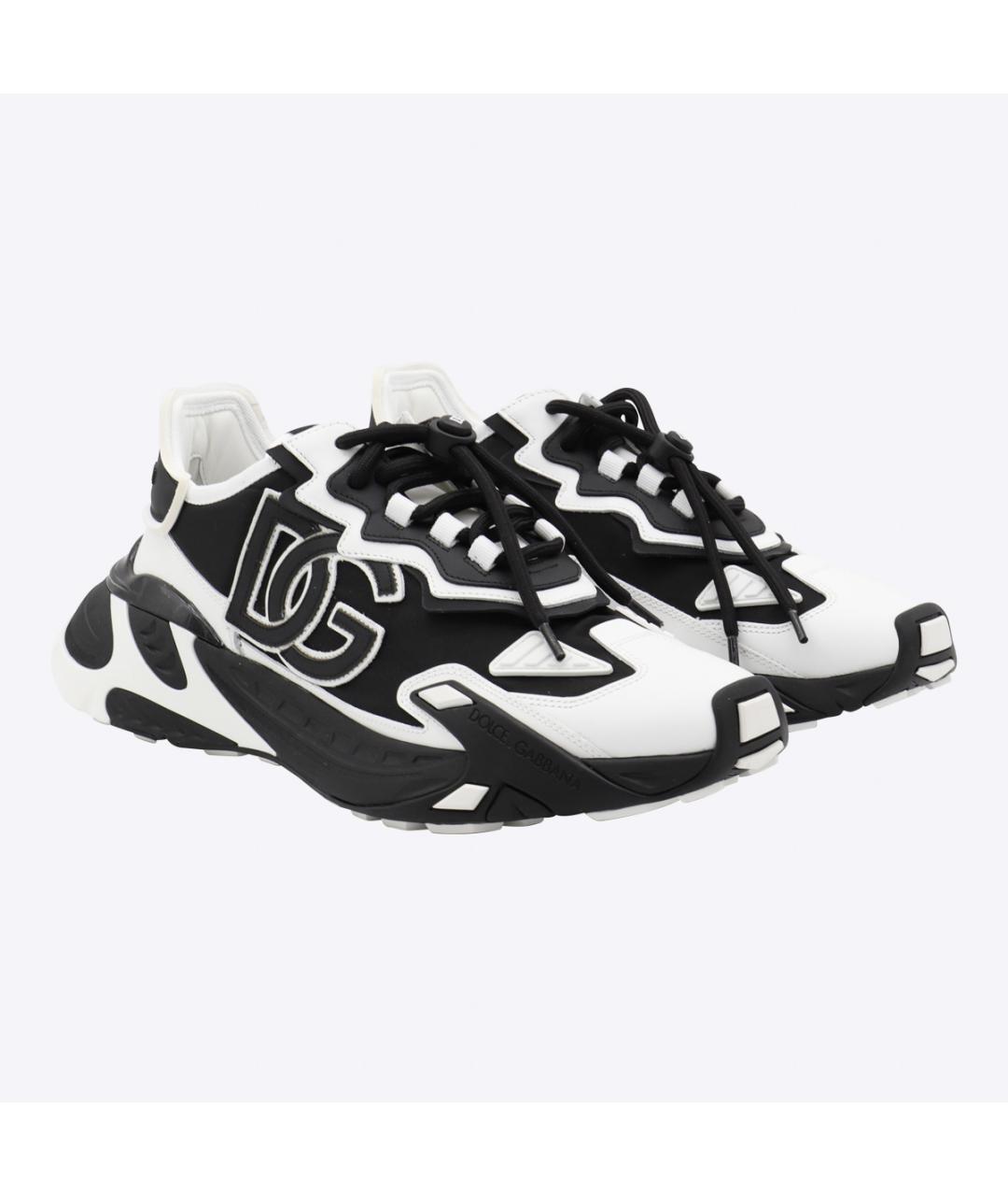 DOLCE&GABBANA Черные низкие кроссовки / кеды, фото 2