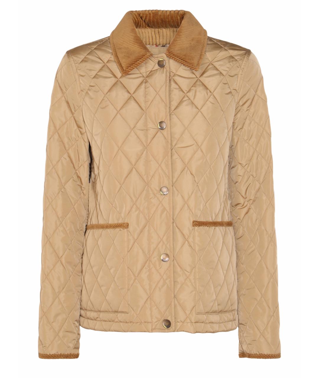BURBERRY Бежевая полиамидовая куртка, фото 1