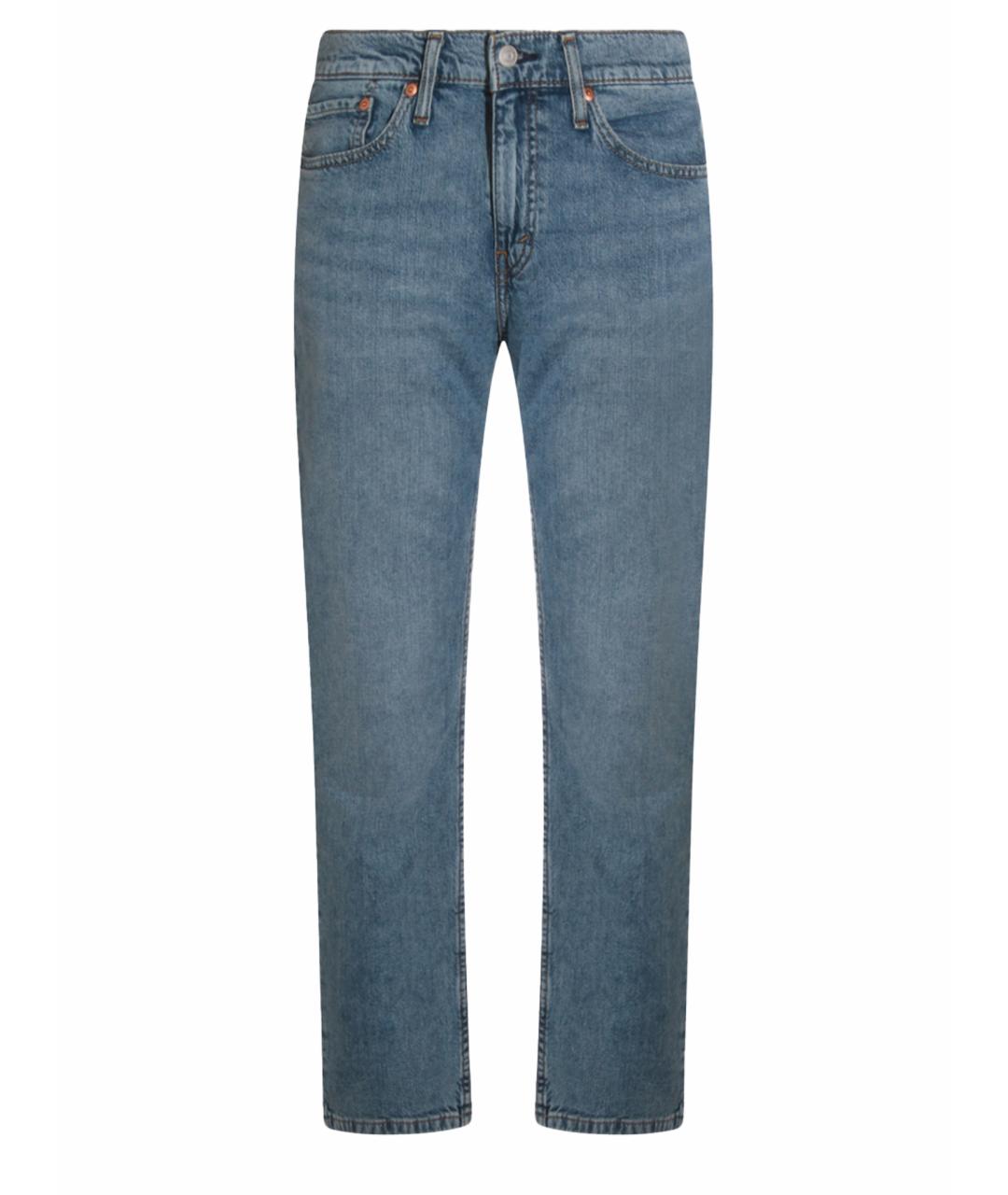 LEVI'S Синие хлопковые прямые джинсы, фото 1