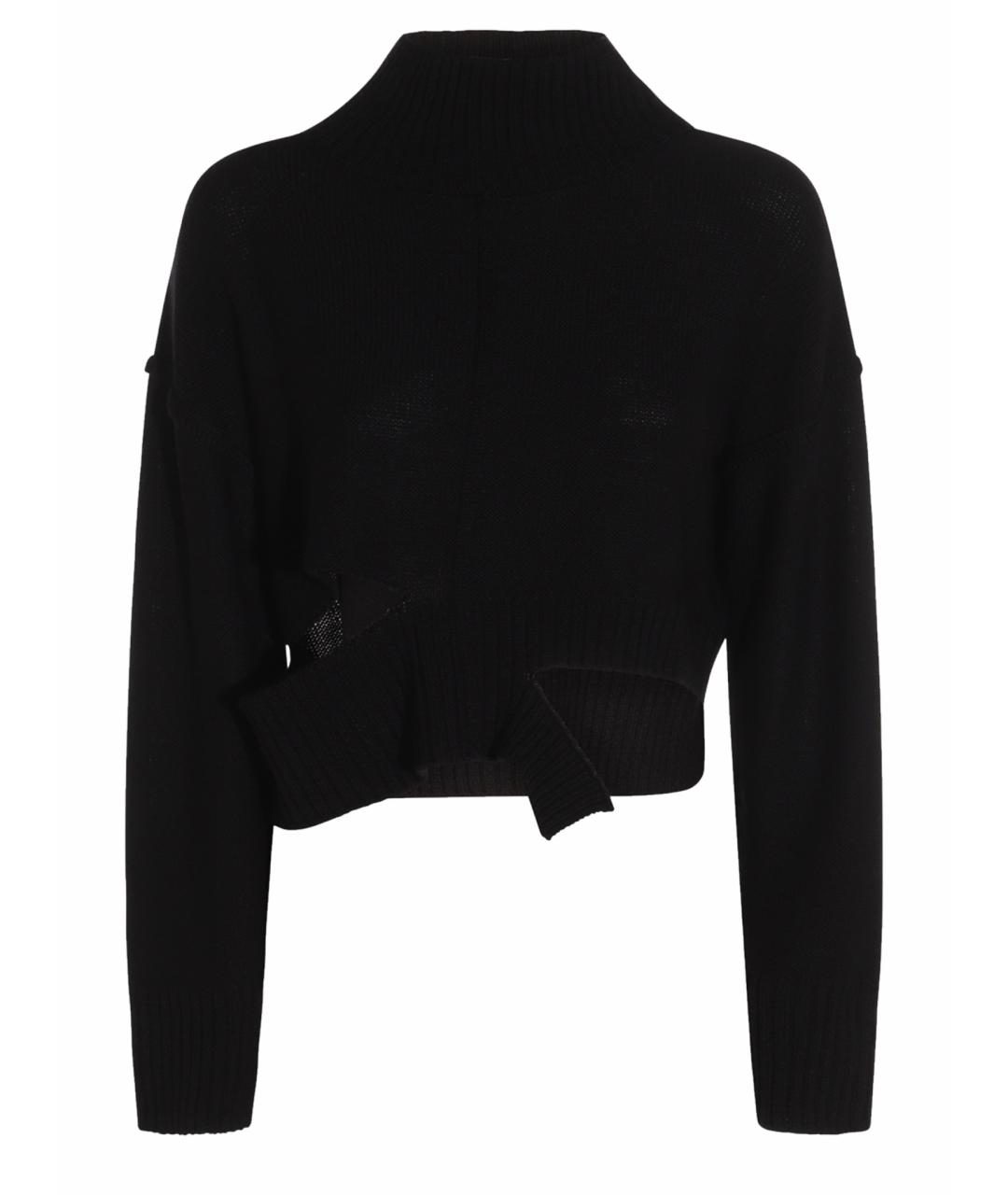 MM6 MAISON MARGIELA Черный шерстяной джемпер / свитер, фото 1