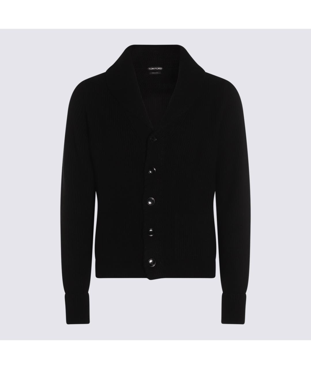 TOM FORD Черный шерстяной кардиган, фото 3