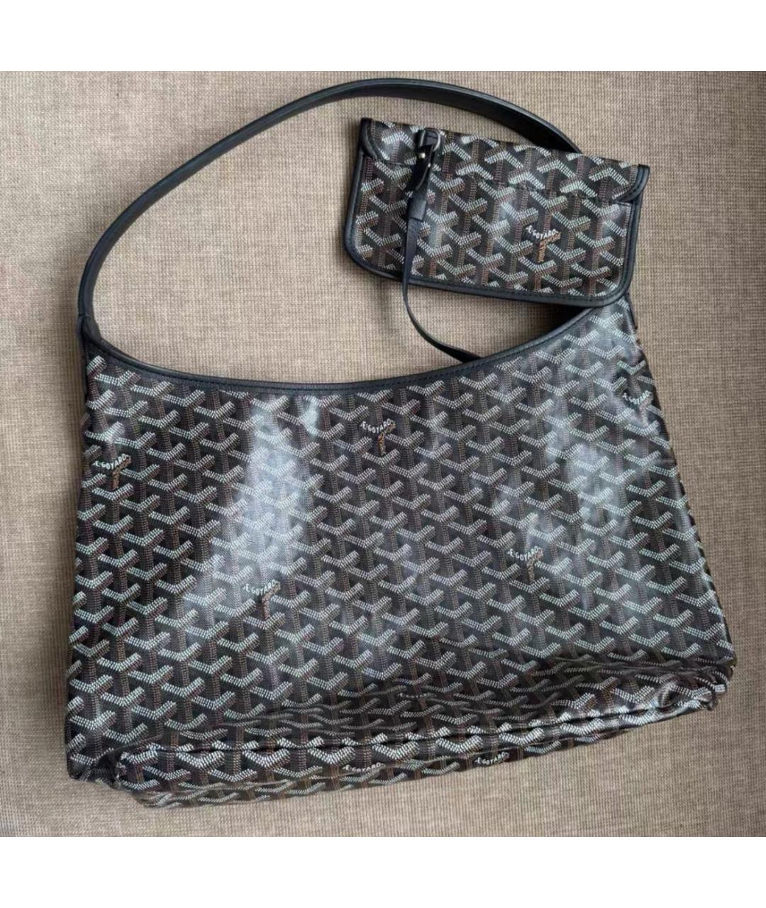 GOYARD Коричневая кожаная сумка тоут, фото 3