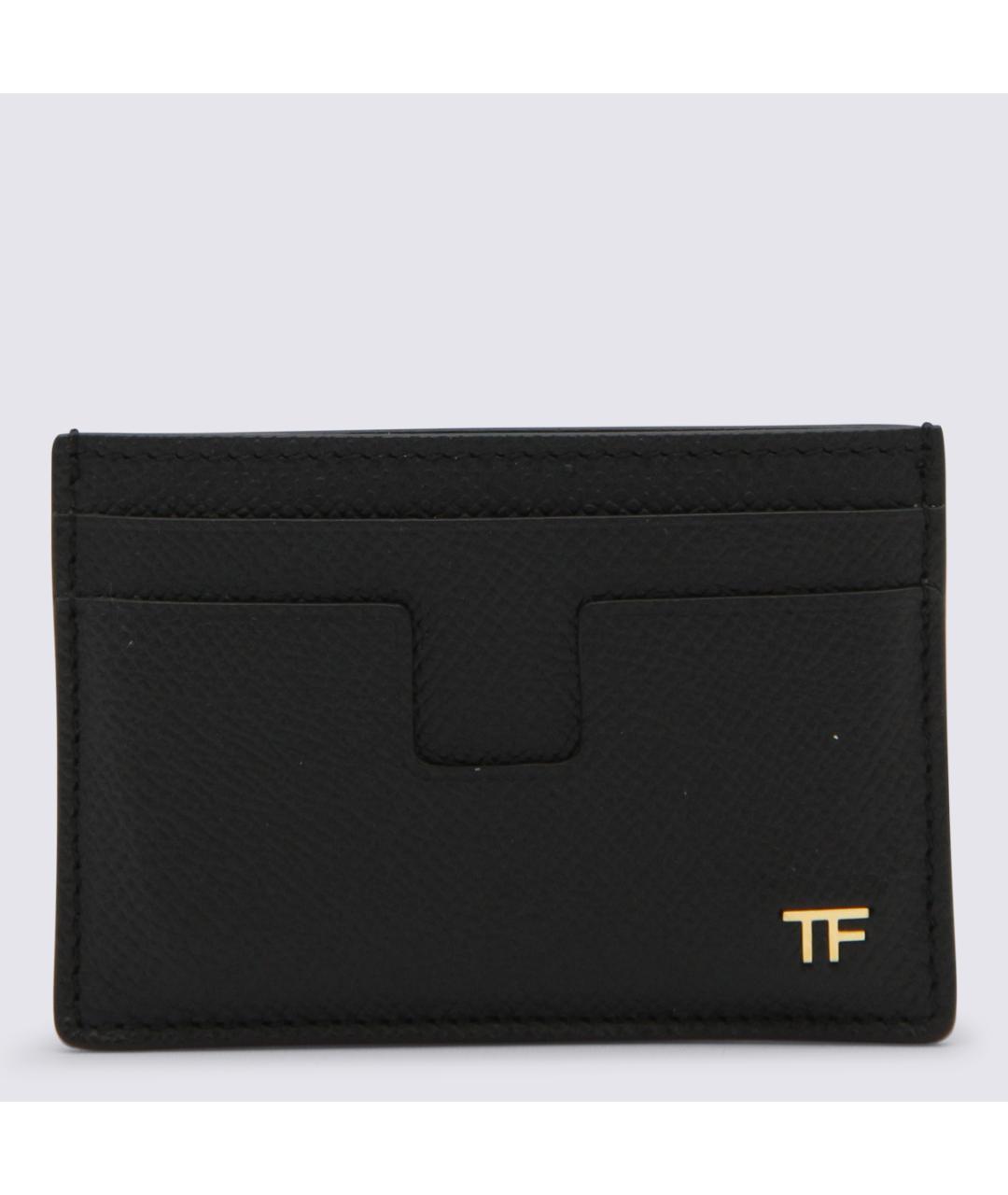TOM FORD Черный кожаный кардхолдер, фото 3