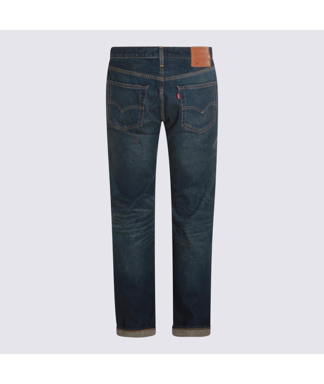 LEVI'S Синие хлопковые прямые джинсы, фото 2