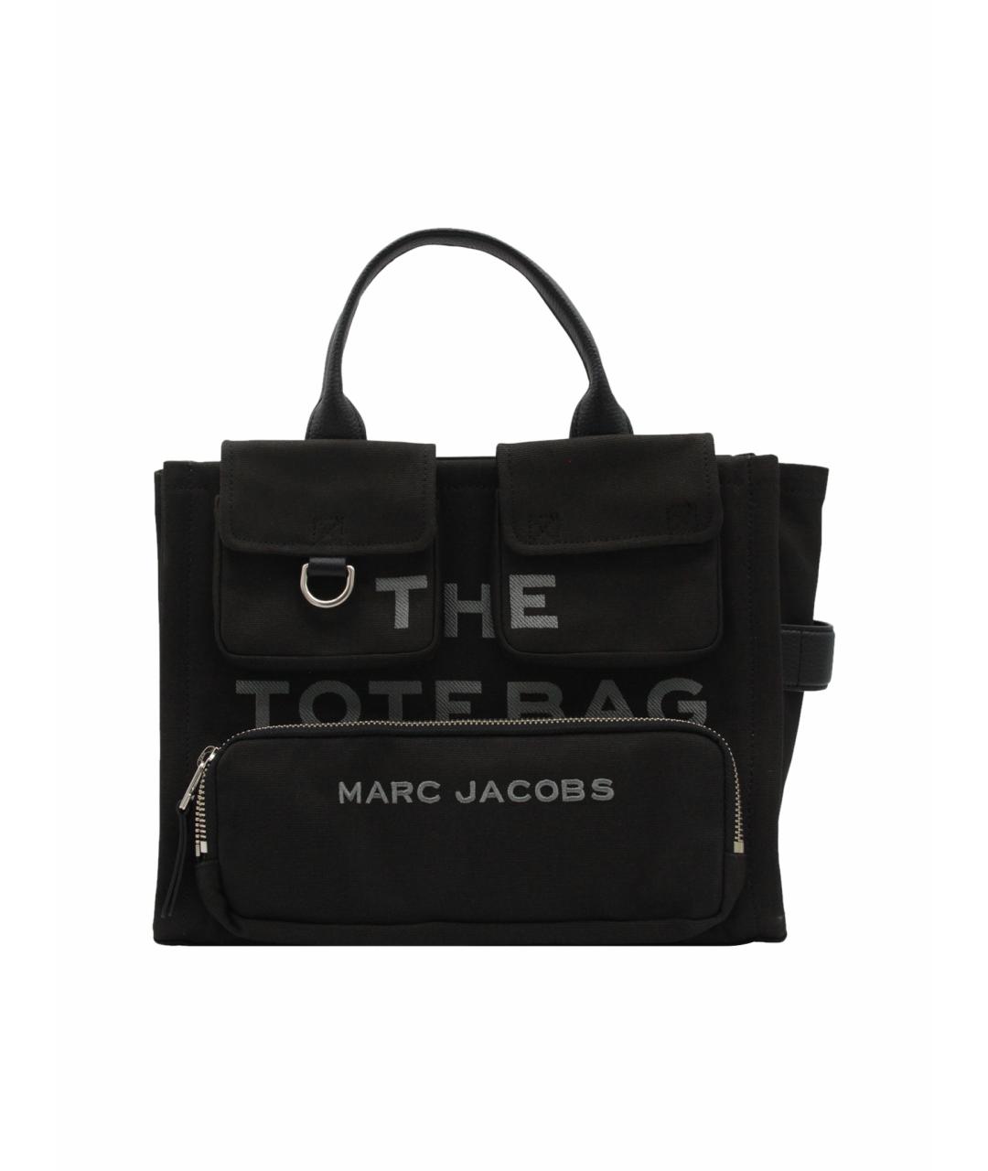 MARC JACOBS Черная тканевая сумка тоут, фото 1