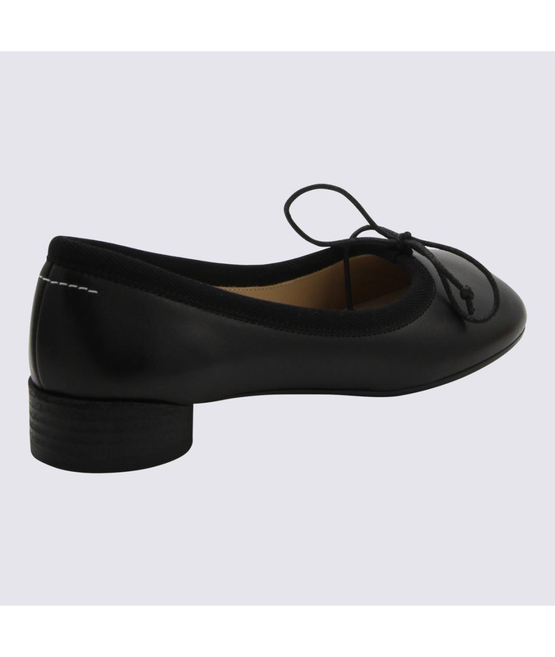 MM6 MAISON MARGIELA Черные кожаные балетки, фото 2