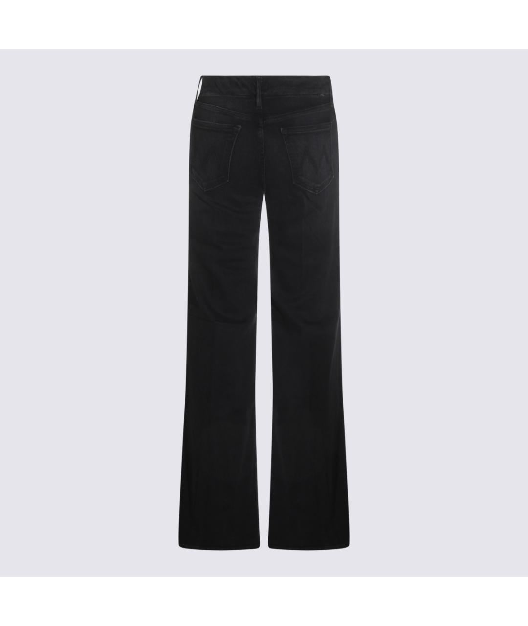 MOTHER Черные хлопко-лиоцелловые прямые джинсы, фото 2
