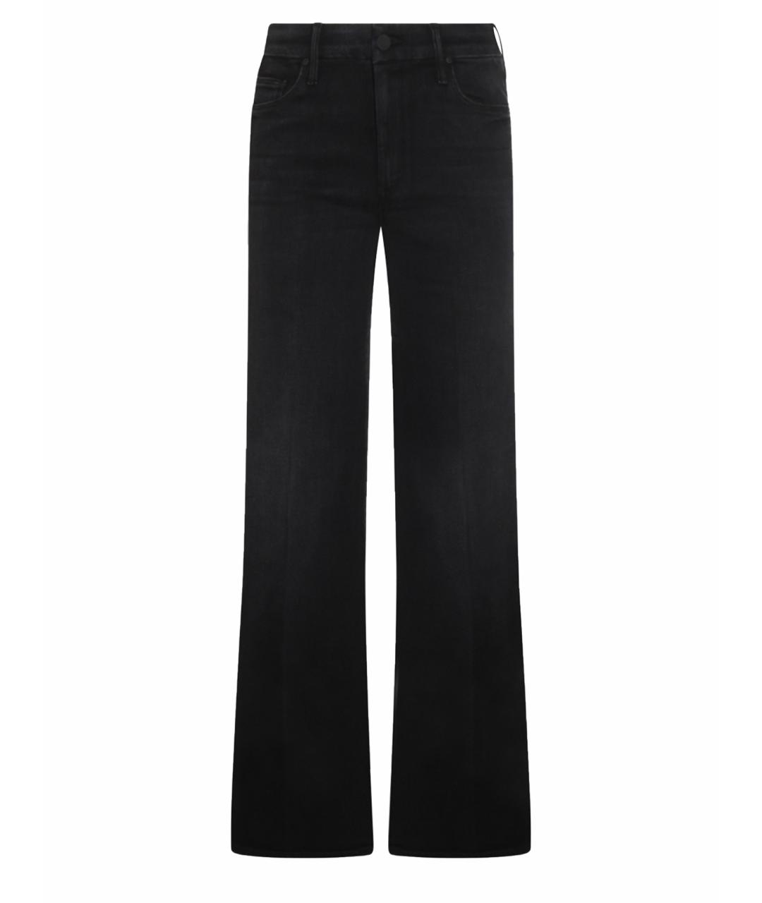 MOTHER Черные хлопко-лиоцелловые прямые джинсы, фото 1