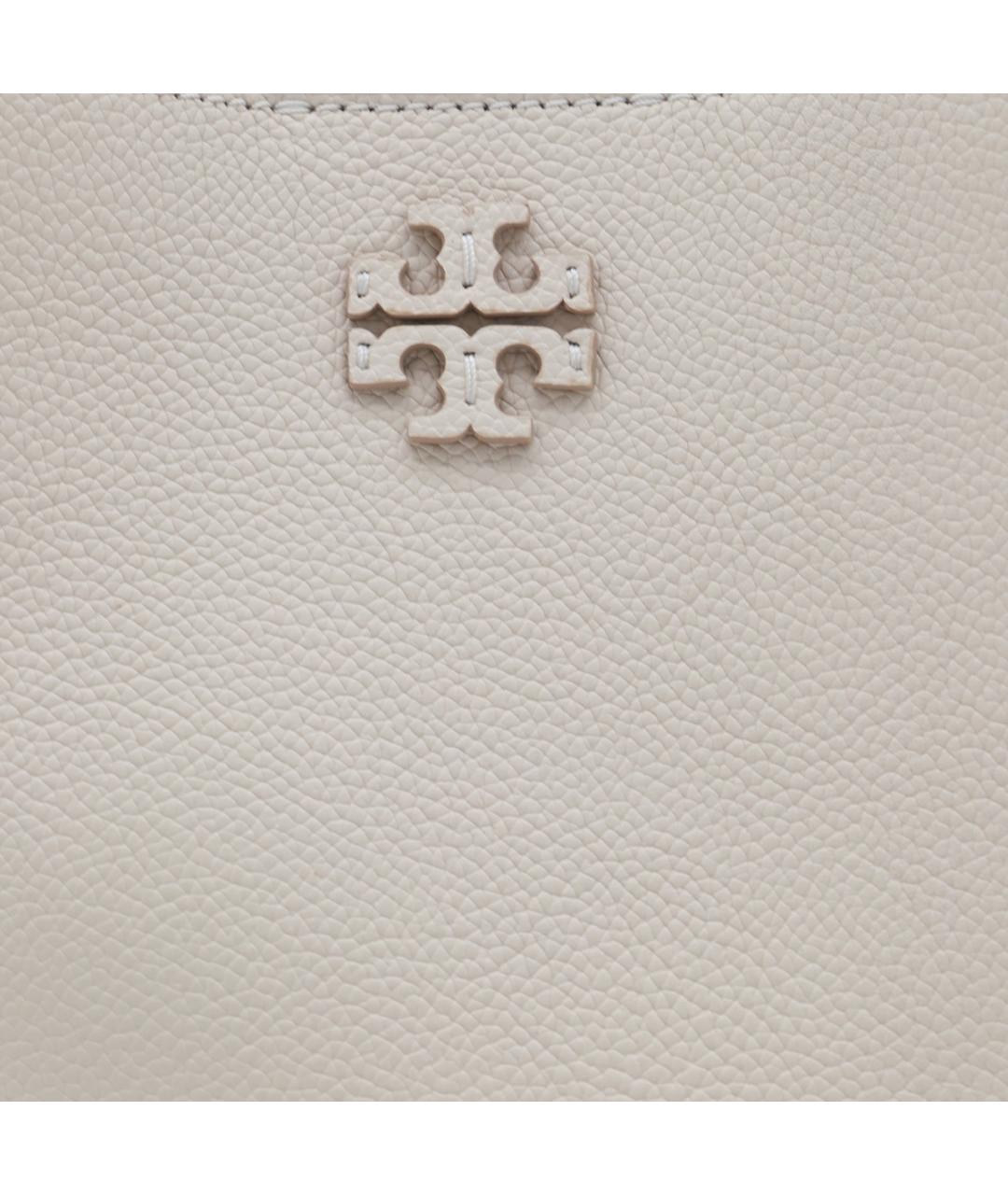 TORY BURCH Бежевая кожаная сумка тоут, фото 4