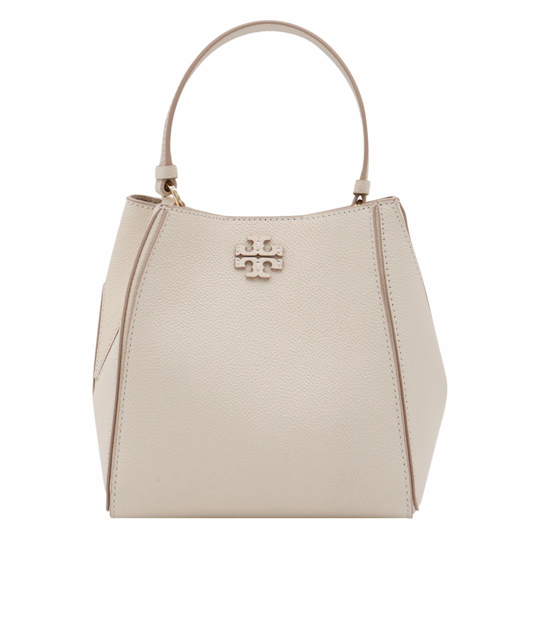 TORY BURCH Бежевая кожаная сумка тоут, фото 1