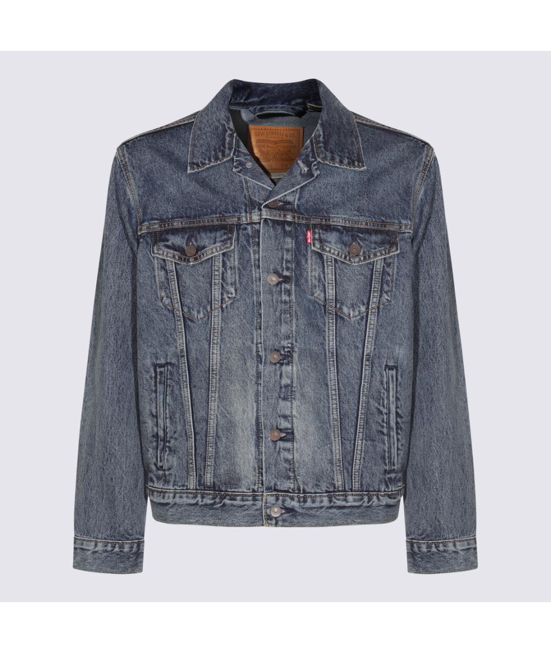 LEVI'S Синяя хлопковая куртка, фото 5
