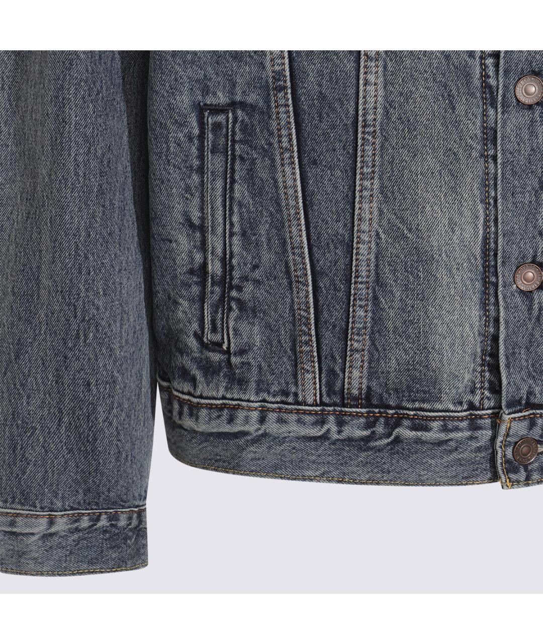 LEVI'S Синяя хлопковая куртка, фото 4