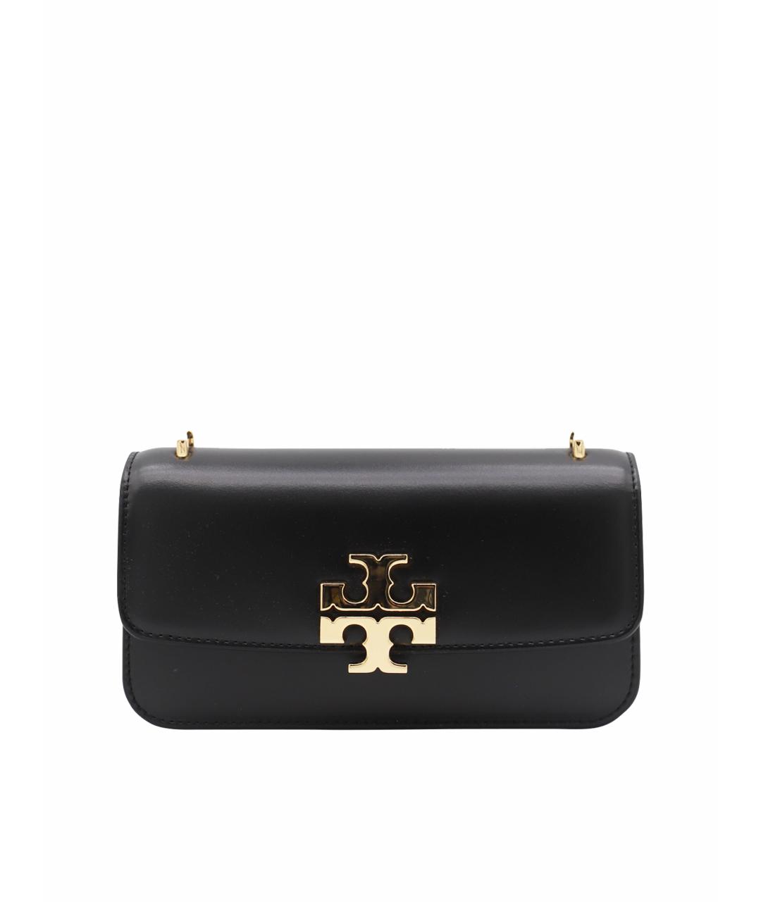 TORY BURCH Черная кожаная сумка через плечо, фото 1