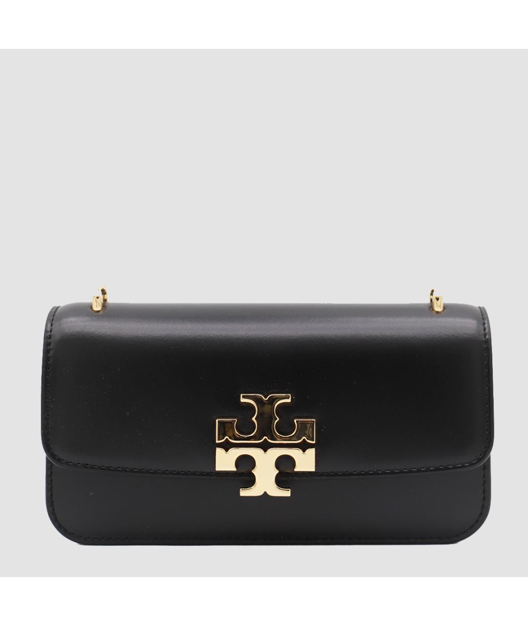 TORY BURCH Черная кожаная сумка через плечо, фото 5