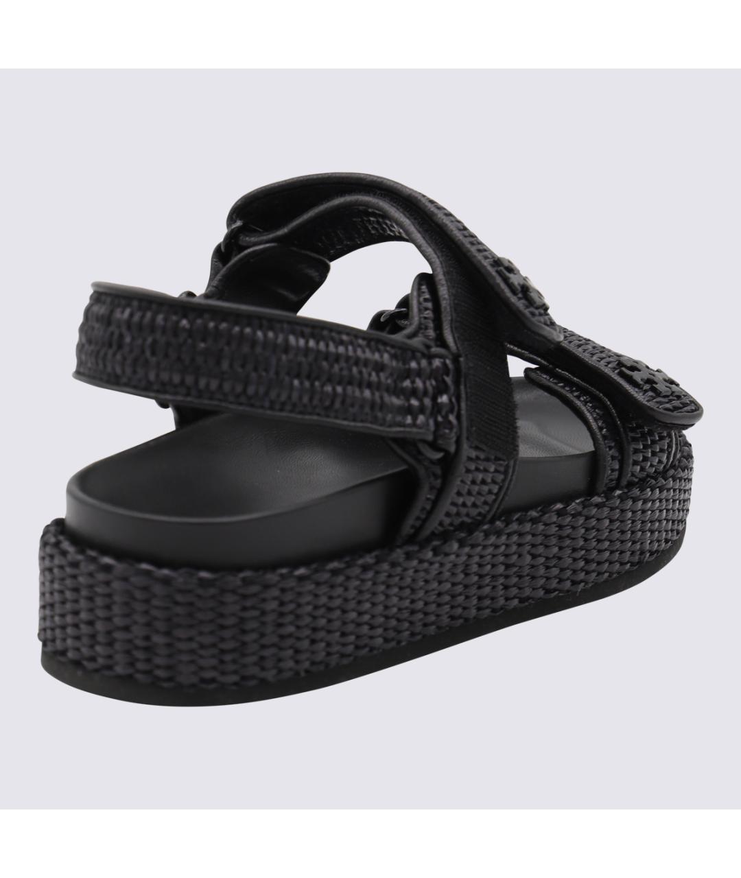 TORY BURCH Черные текстильные сандалии, фото 3