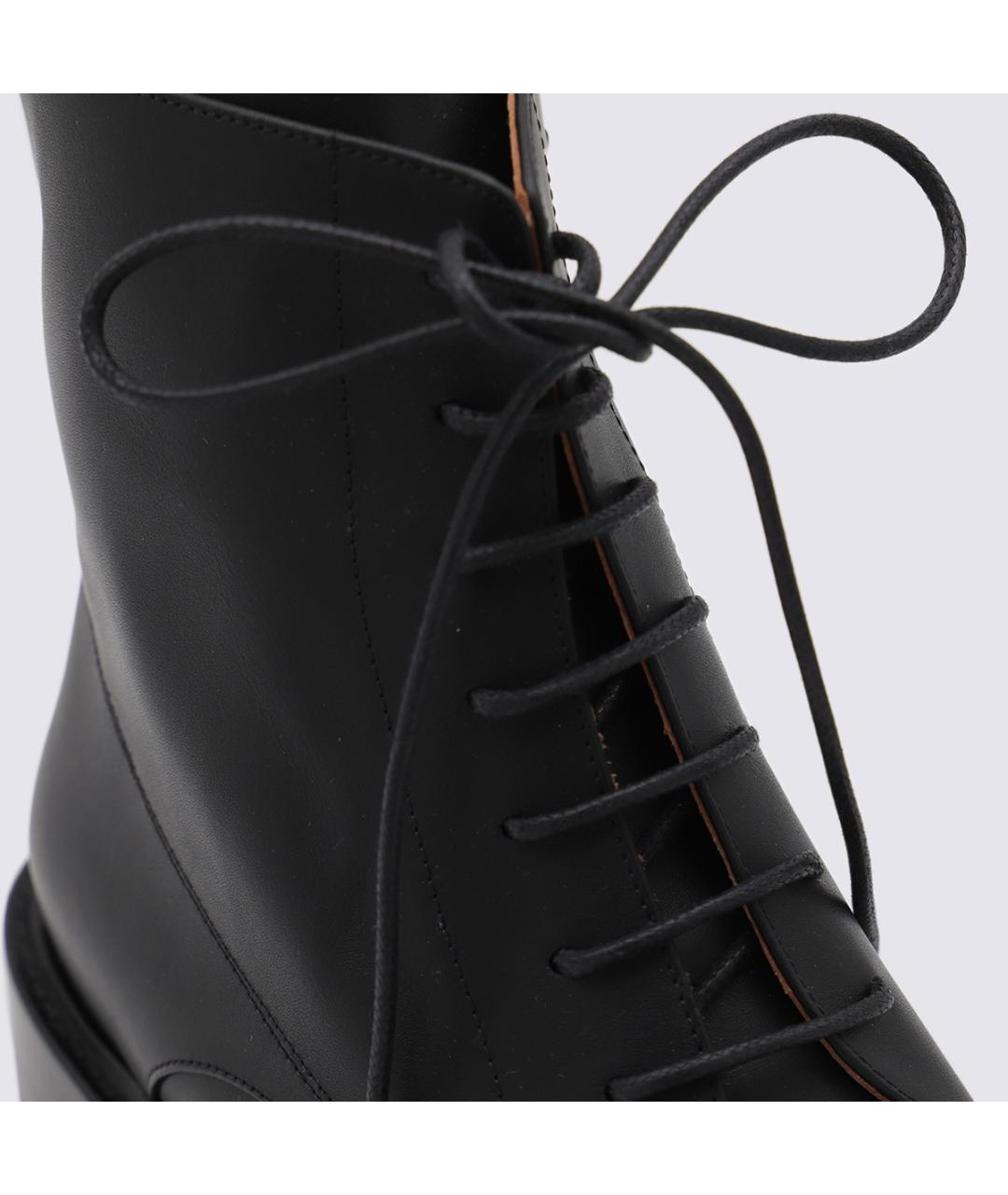 MALONE SOULIERS Черные кожаные ботинки, фото 4
